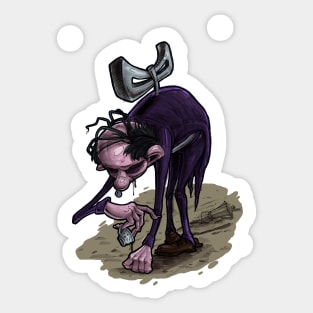 Exhausted Sticker